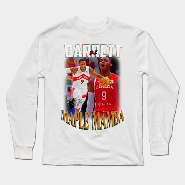 R.J. Barrett "Maple Mamba" Toronto Raptors New York Basketball Long Sleeve T-Shirt by dsuss